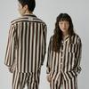 [Bowell] Day Off High-Density 100% Pure Cotton Woody Stripe 2-Piece Pajama Set BWTZ [Shipped from Korea] 100% Authentic