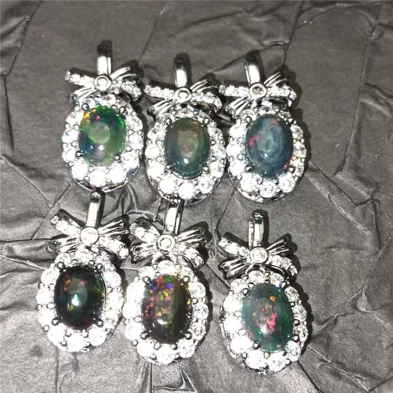 A Sweet and Perfect Gift for African Black Opal Pendant In Summer