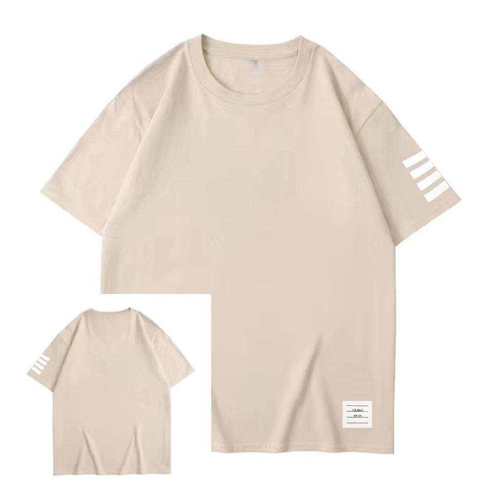 Thom Browne America Summer Men's T Shirt Classic Print Pure Cotton Casual Sport Round Neck Short Sleeve Casual Street Tee