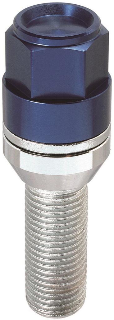 KYO-EI (Kyoei Industry) LEGGDURA RACING Wheel Bolts, M14 X P1.5, 13R Taper, 40mm Neck, Blue, KIC7040U4