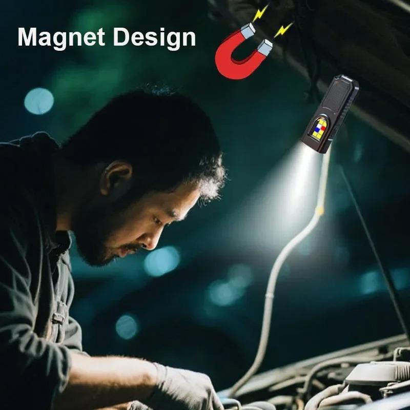 Multifunktionale LED-Taschenlampe Schlüsselanhänger Wiederaufladbare Mini-Taschenlampe mit COB-Arbeitslicht Schlüsselanhänger-Taschenlampe Camping Wandern Taschenlampe