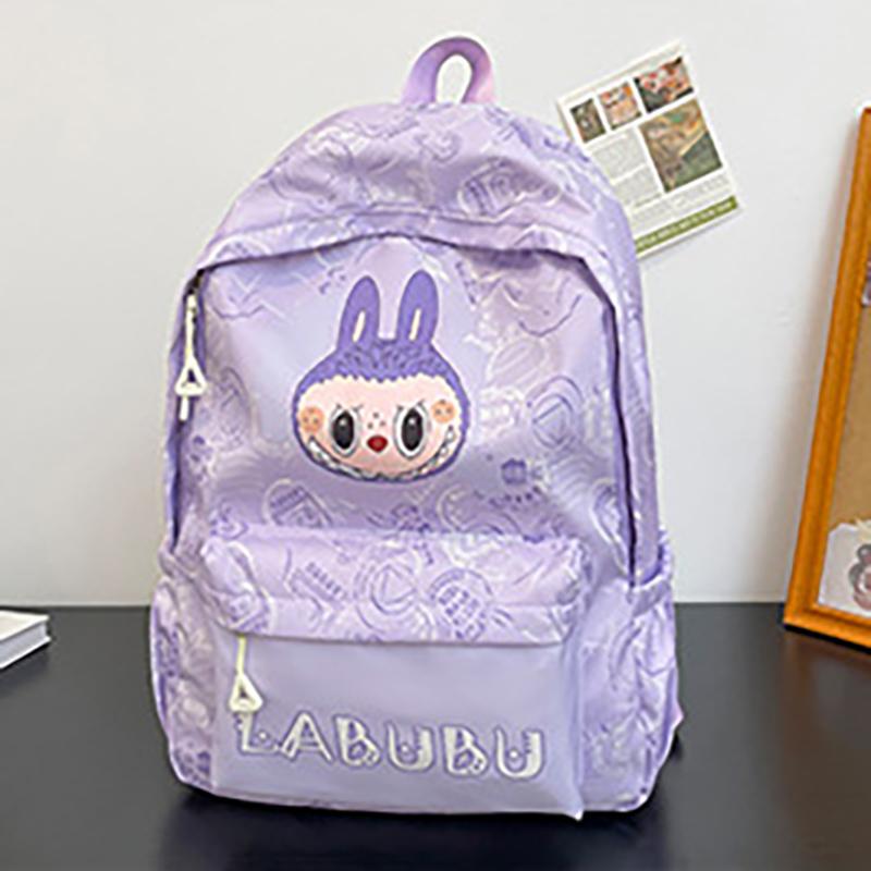 Zaino Scolastico Cartone Animato Labubu Nuovo Zaino Grande Capacità Stampa Studente Ultraleggero Zaino Scolastico Labubu