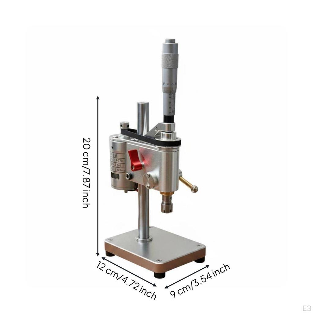 Mini Drill Press Miniature Precision Bench Compact Design Portable Machine for Model Makers,