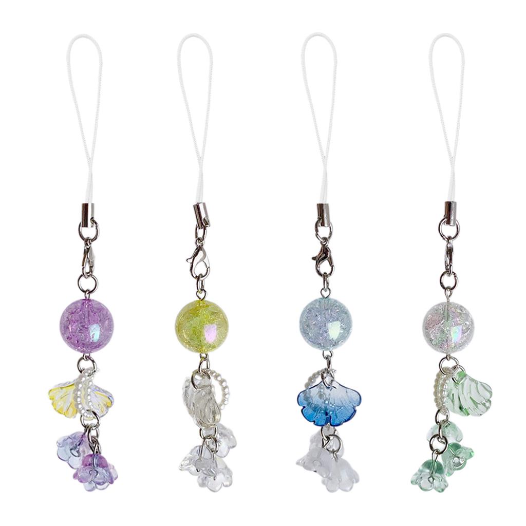 Fashionable Beaded Cellphone Charm Phone Chain Keyring Accessory Personalized Decoration for Fashion Enthusiasts