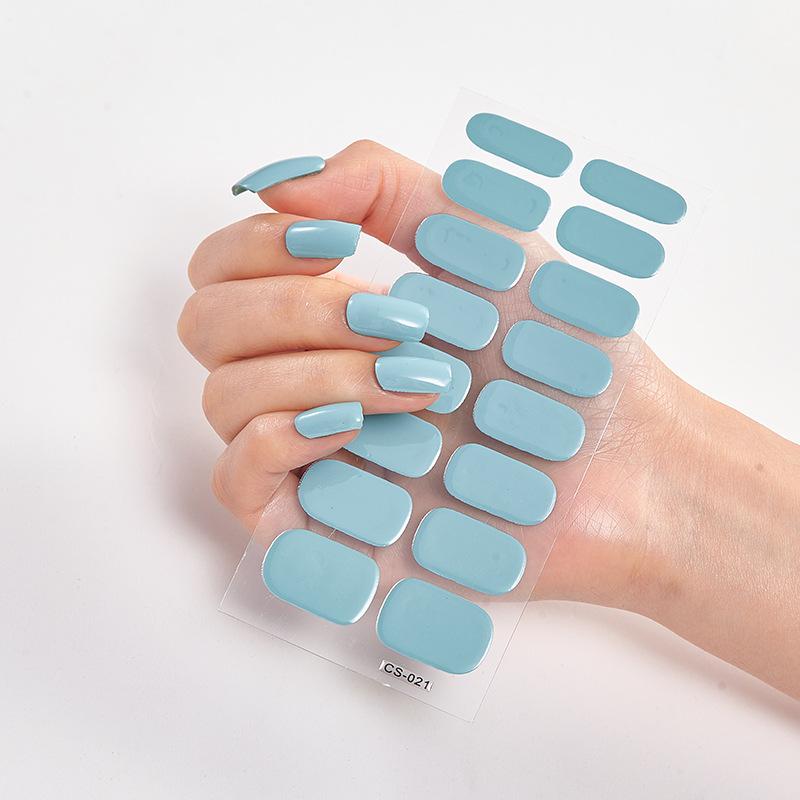 2026 New No Glue Gel Nail Stickers Waterproof Matte Press On Nails for Women