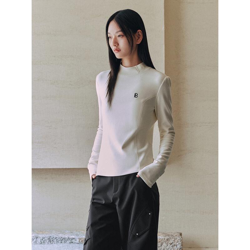 PEACEBIRD Women's Brushed Thermal Slim-Fit Knit Top