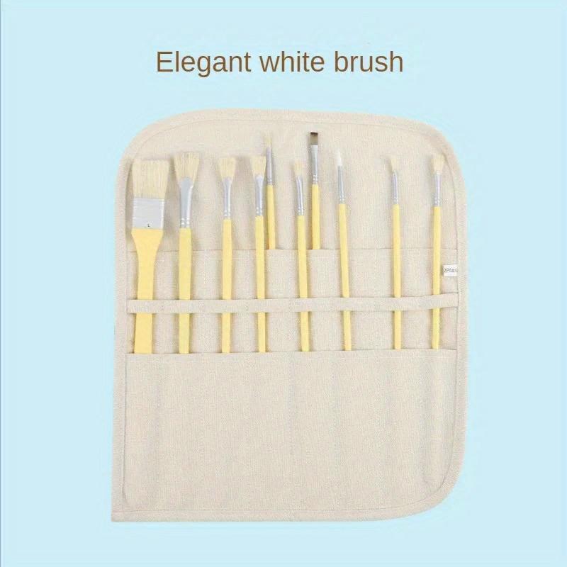 Student Brush Bag Watercolor Draw Pouch for Artist Oil Paint Pen Holder Canvas Pen Cases Brush Curtain