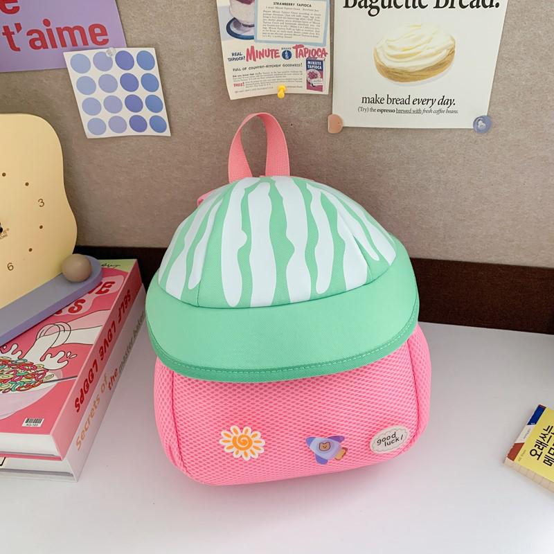 2025 Cute Cartoon Fruit Hat Kindergarten Backpack for Boys & Girls