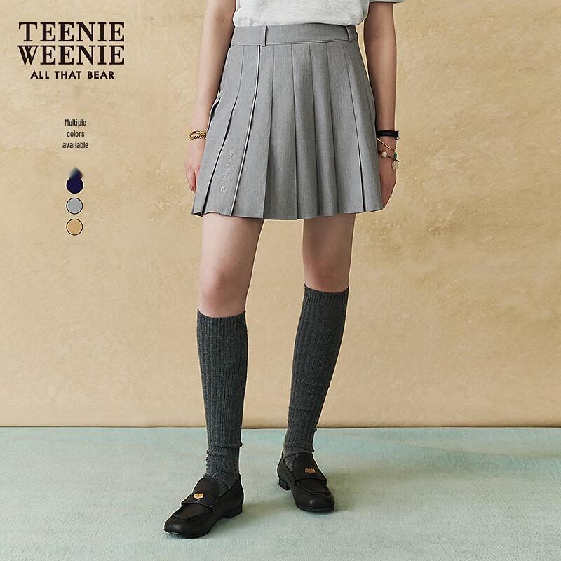 Teenie Weenie Women's College Style Pleated Mini Skirt