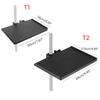 Microphone Stand Tray, Clamp-On Mic Rack Tray Height Adjustable with O-Rings Clamp, Mic Sound Card Holder for Recording