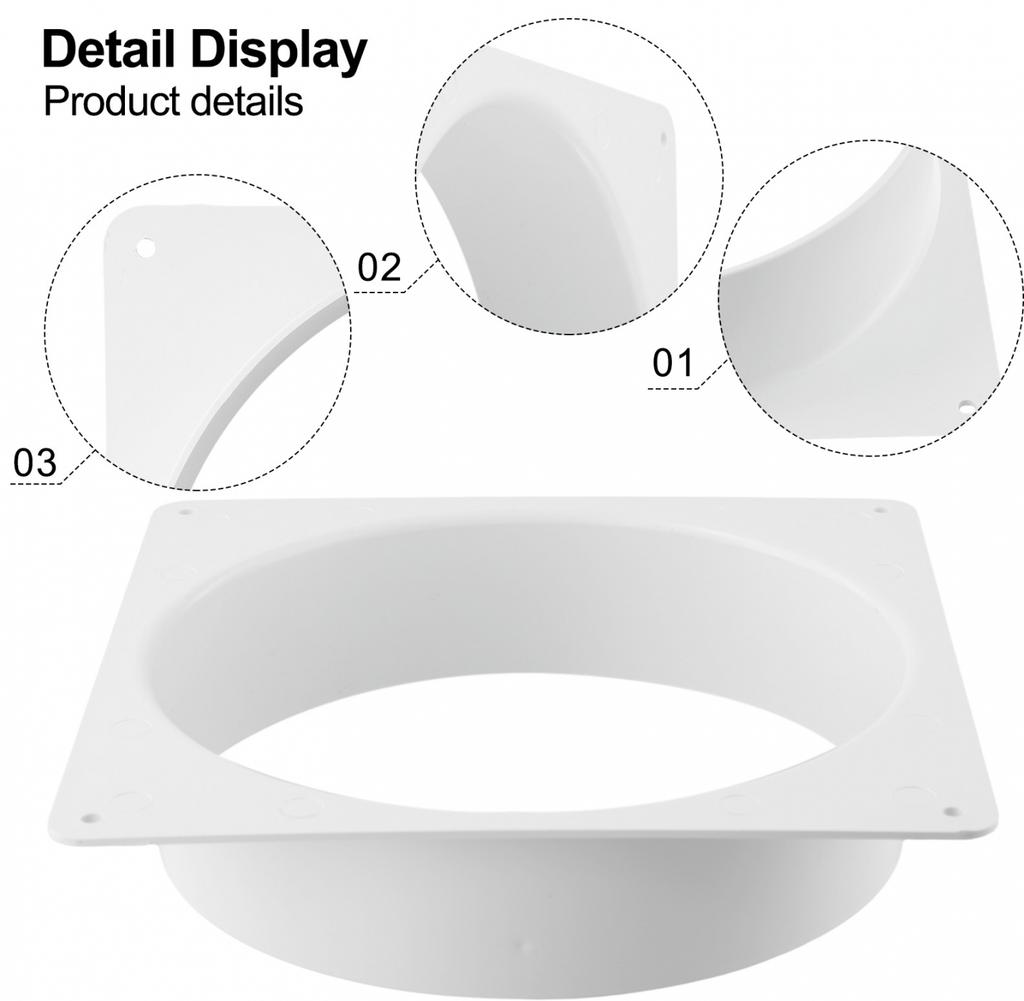 Connector Flange Ducting Tools Straight Ventilation Pipe