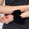 twinkle velvet scrunchie - black