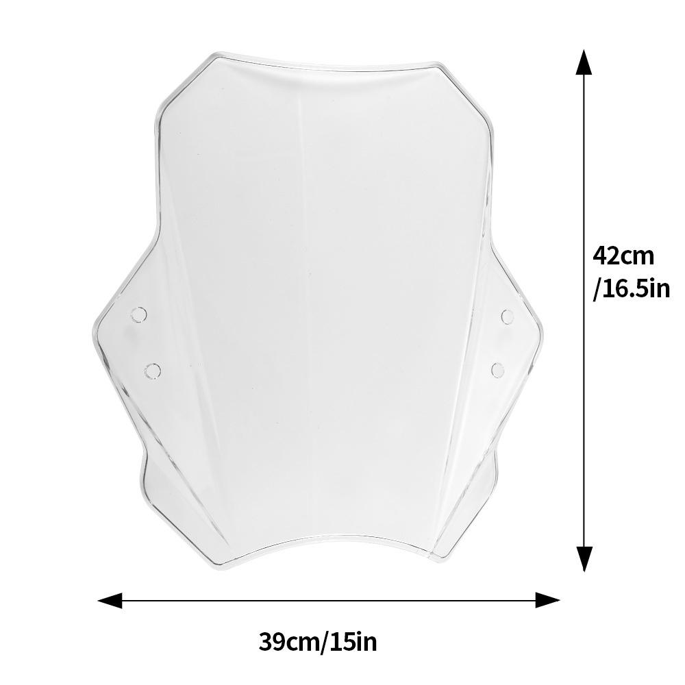 Universal Motorcycle Windscreen Adjustable Windscreen For Motorcycle with 22MM/2