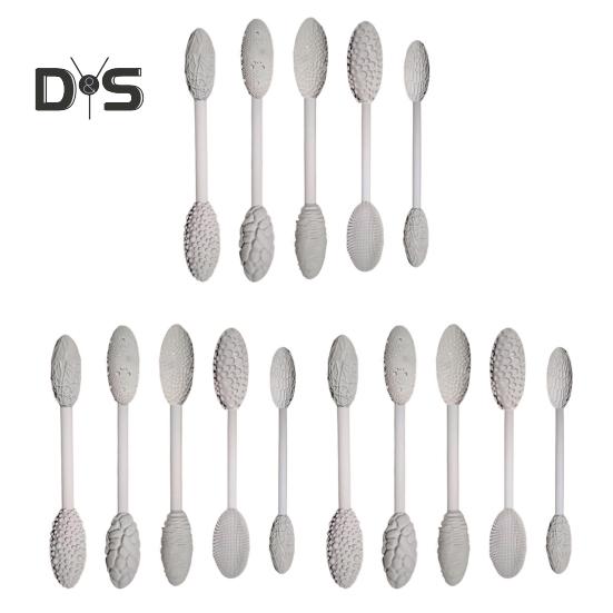 5/10 Adet Doku Aleti Seti Dayanıklı Yapı Ergonomik Sap Tasarımı Kendin Yap Oval Desenli Rulolar Kiti Modelleme Çubukları