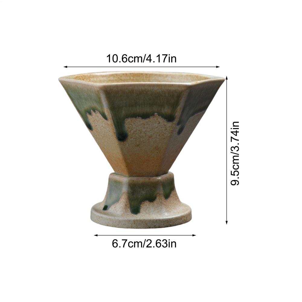 170ml Japanese Style Retro Ceramic Coffee Cup Rough Pottery Tea Cup Latte Pull Flower Porcelain Cup Pottery Mug For Home Office 170ml