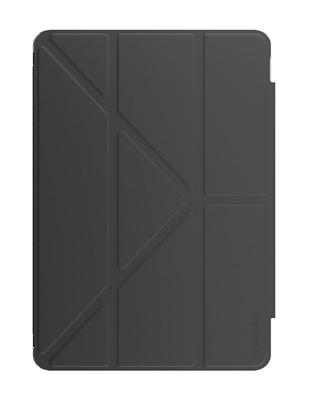 SwitchEasy iPad mini 7/A17 Pro Hülle, Leder-Folio-Hülle mit durchsichtiger Rückseite, 5-Wege-Ständer, Schutzhülle, Stifthalter und Auto-Sleep/Wake-Funktion [Com