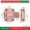 No-Drill Anti-Theft Door Latch Lock for Bathroom