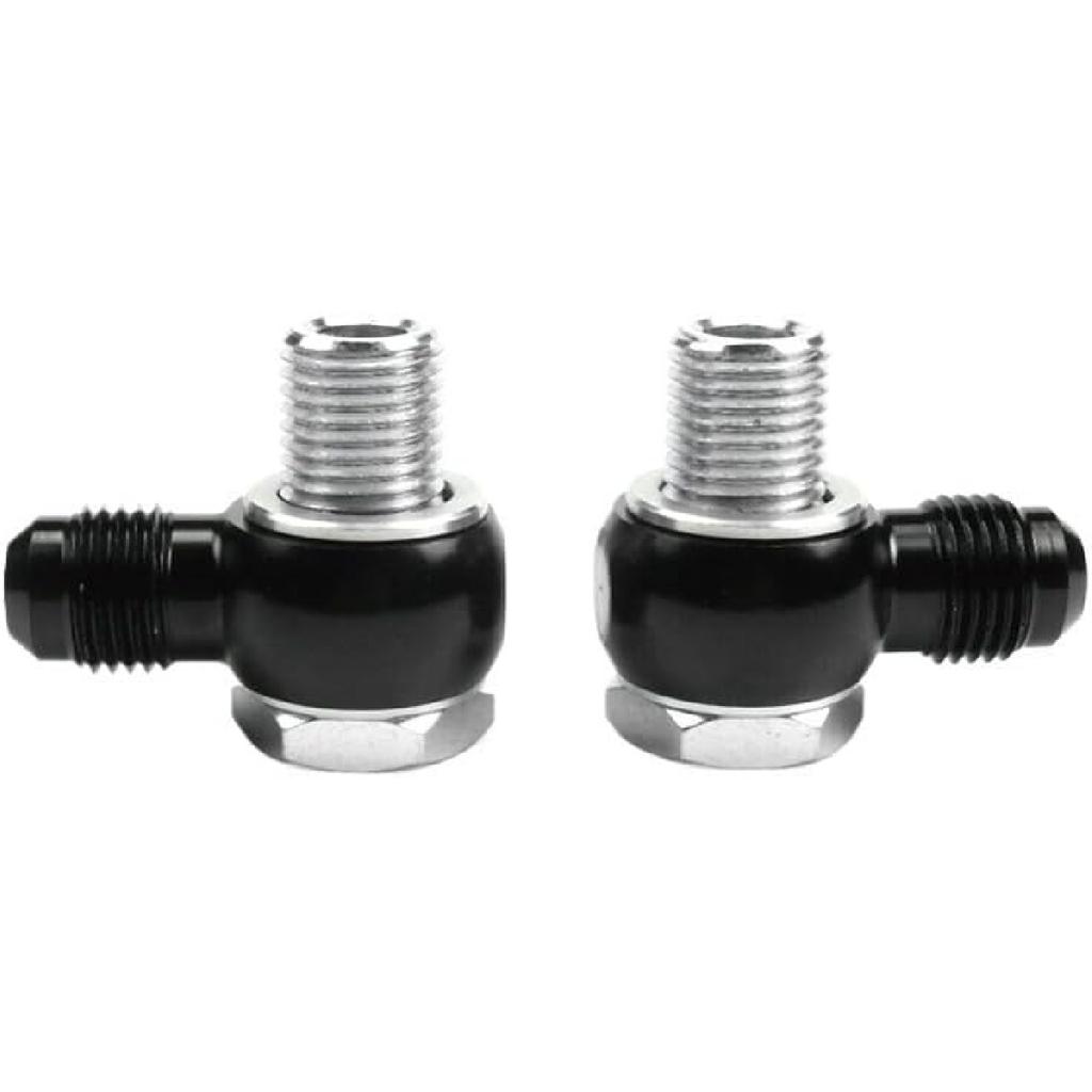 För 6AN x 1/4 för NPSM GM för 350 400 700R4 4L60E Transmission Oljekylare 90 Grader för Banjobeslag