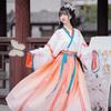 Set di vestiti da donna Hanfu in stile Hanfu delle dinastie cinesi Wei e Jin