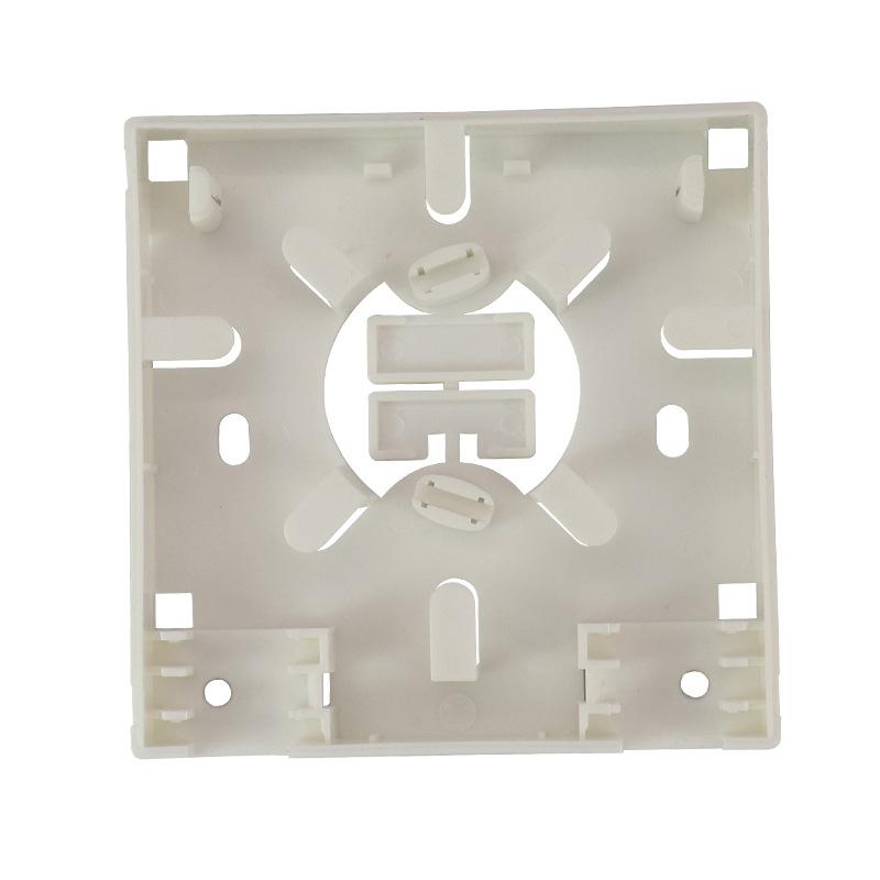 2-Port Terminalboks Type 86 ABS Optisk Terminal Forgreningsboks Hvid Plast Fiberoptisk Splejseboks Med Adaptere