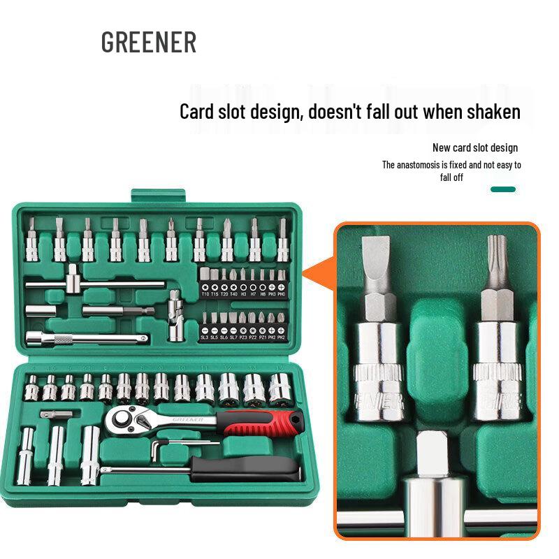 Greener Car Repair Socket Wrench Tool Set