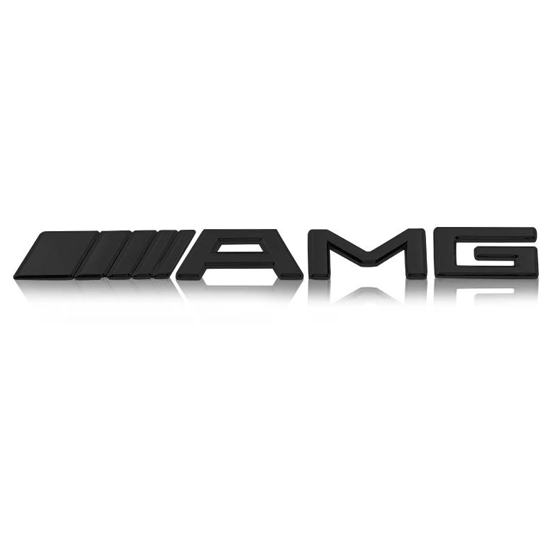 Car 3D Metal Super Custom Limited Body AMG Emblem Badge Decals Auto Tail Sticker For Mercedes-Benz W166 W212 W204 C E ML GL GLK