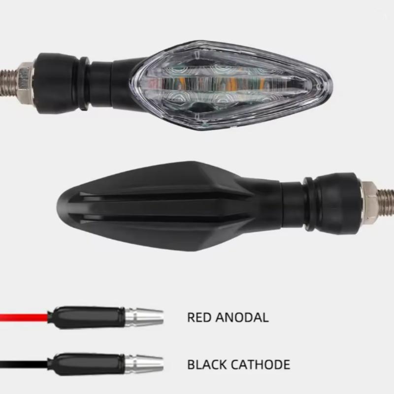 Motorcycle Turn Signal Light Amber Indicator Universal Waterproof Motorbike Scooter Warning Rear Tail Lights Running Lamp Access