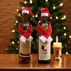 Festive Scarf & Hat Wine Bottle Two-Piece Christmas Decoration Set