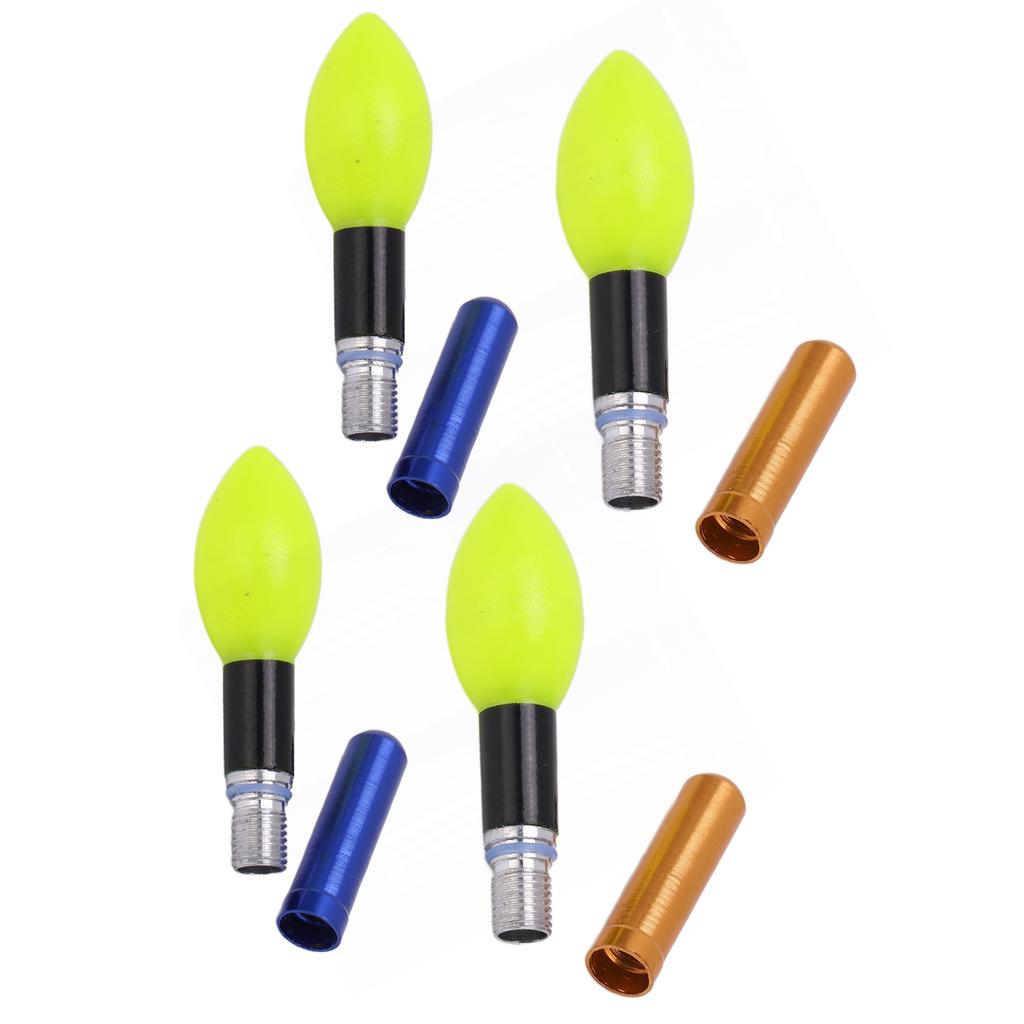 2pcs Glowing Fishing Floats LED Glowing Fishing Drifting Bobbers for Night Fishing