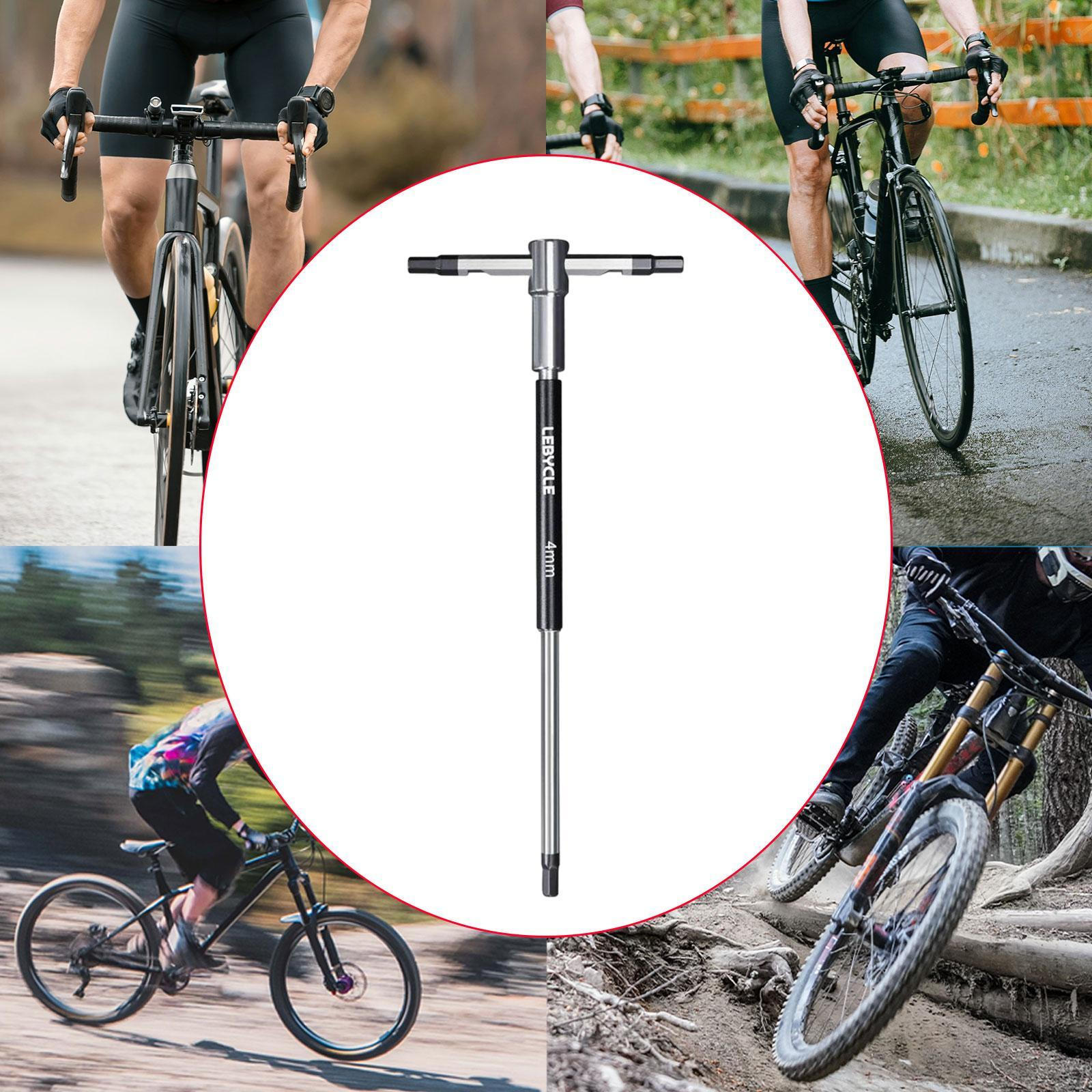 T Handle Hex Wrench Allen Key Hand Tool AntiSlip Supplies Portable for Various Mechanical Work 4mm