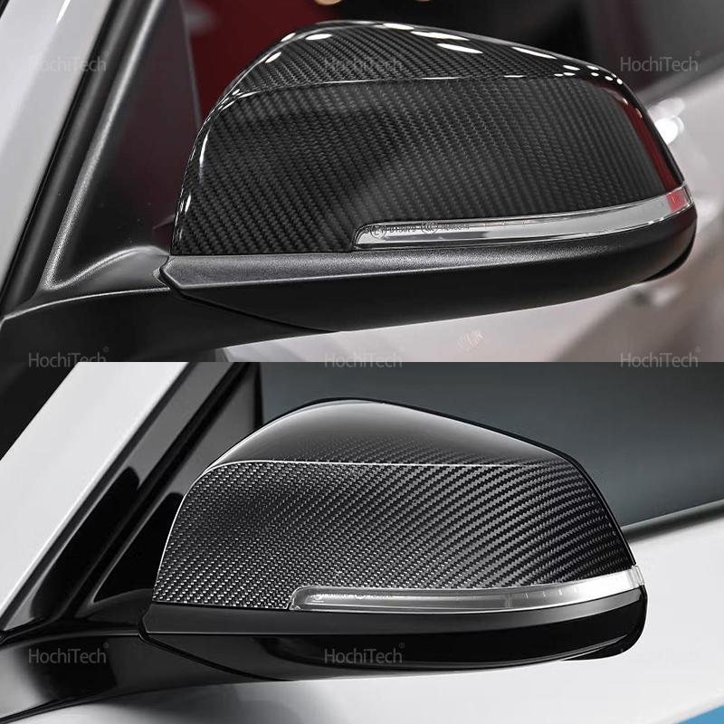 F20 F21 F22 F30 Real Carbon Fiber Side Door Rearview Side Mirror Cover Cap Styling for BMW 1 2 3 4 3 Series F32 F36 X1 F87