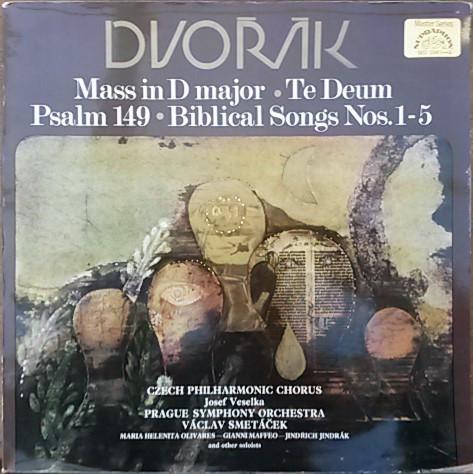 

LP Record ANTONN DVORAK CZECH PHILHARMONIC Mass In D Major Te Deum Psalm 1 E1892 Supraphon 1972 Czechoslov Classical Used
