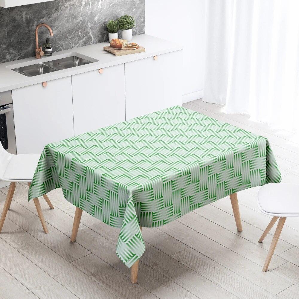 Geometric Tablecloth Home Decor Stain Resistant Waterproof Table Decoration Rectangular Kitchen Fireplace Tops