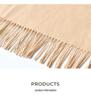 Women's High-End Winter Scarf: Fresh Solid Color Neck Warmer and Thickened Shawl