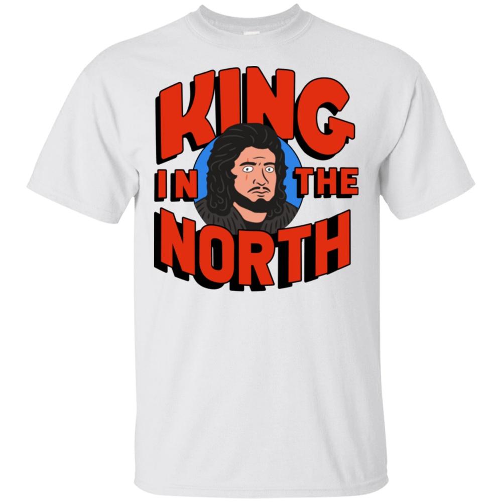 

King In The North Game Of Thrones King Of The Hill Hank Funny White Unisex T-Shirt