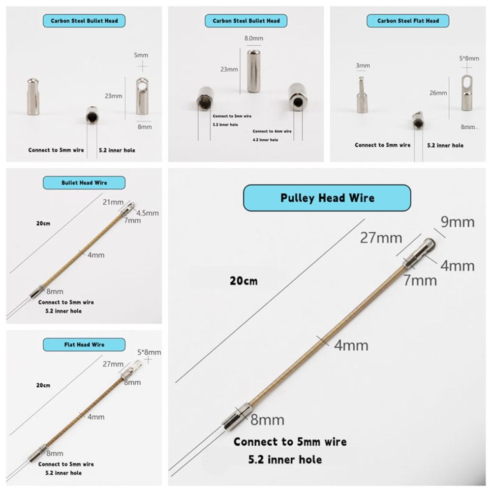 Kohlenstoffstahl Automatischer Fadenführer Anschluss für 5mm Draht Schneller Kabelzieher Hilfswerkzeuge