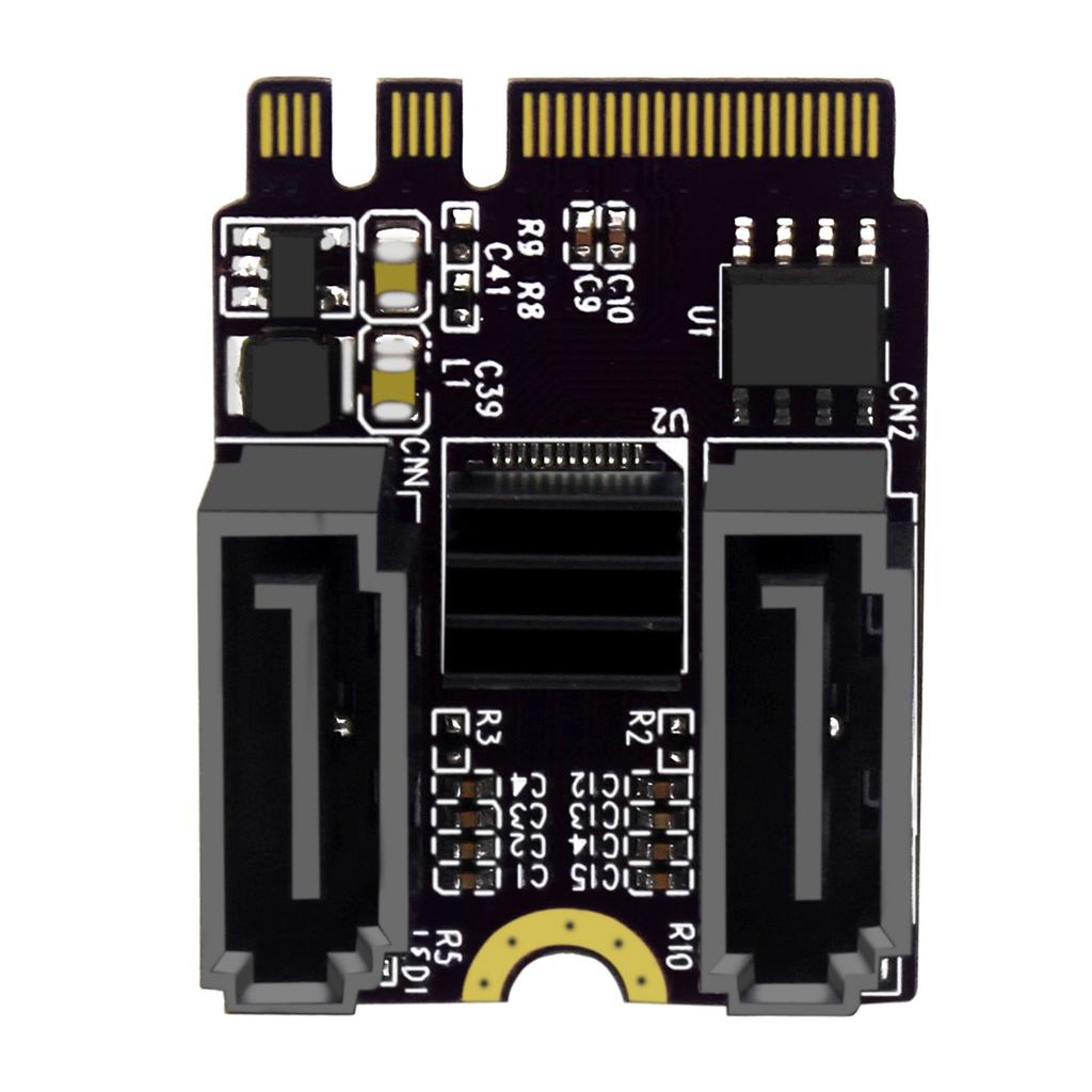 Desktop PC M2 to SATA3.0 Extension M.2 A+E KEY WIFI M.2 to SATA Hard Disk Adapter Card Drive Free JMB582