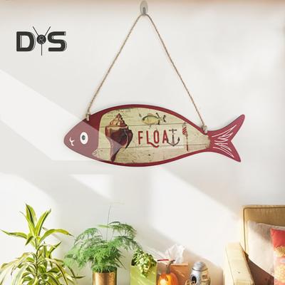 Wood Hanging Pendant Cute Chic Wall-mounted Plate Ornament