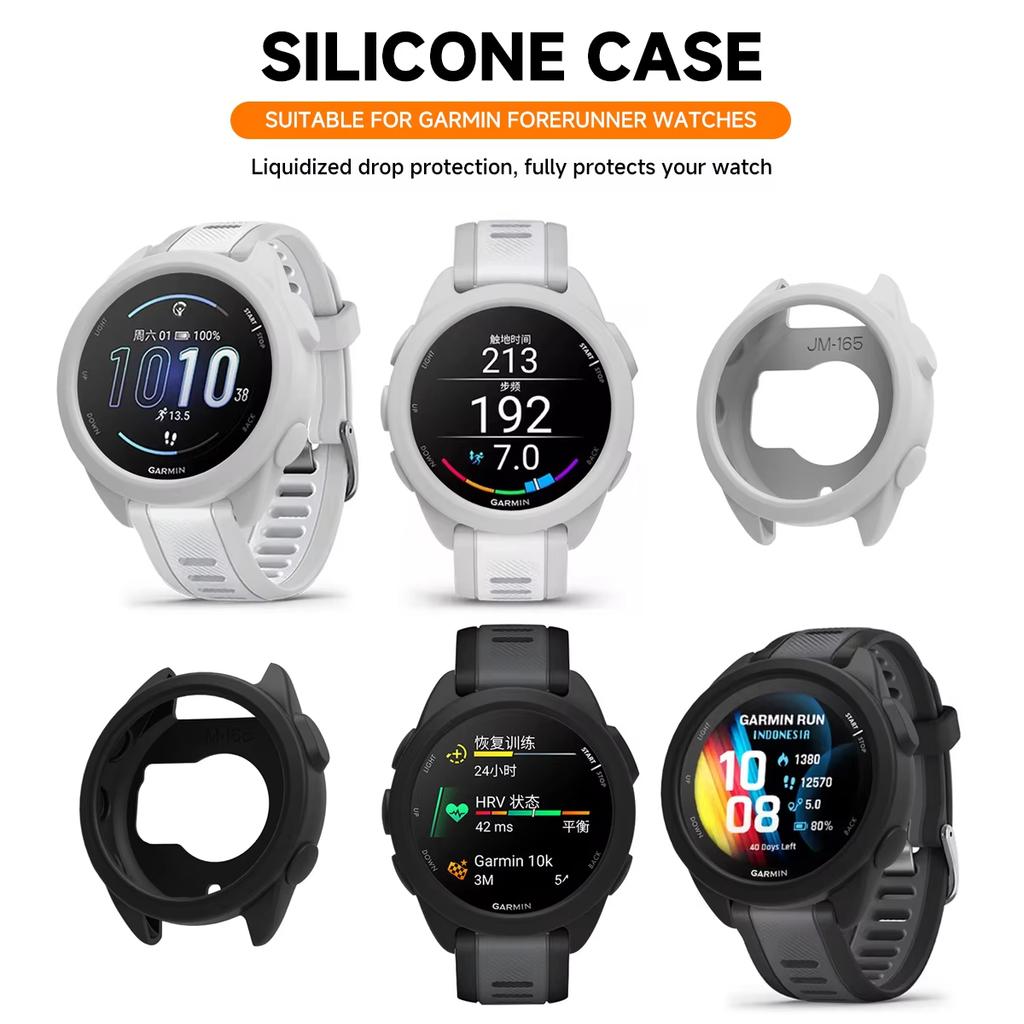 Watch Case Protective Shell cover for Garmin Forerunner 165 Smartwatch Soft Silicone Screen Protector Case Cover Accessories 7