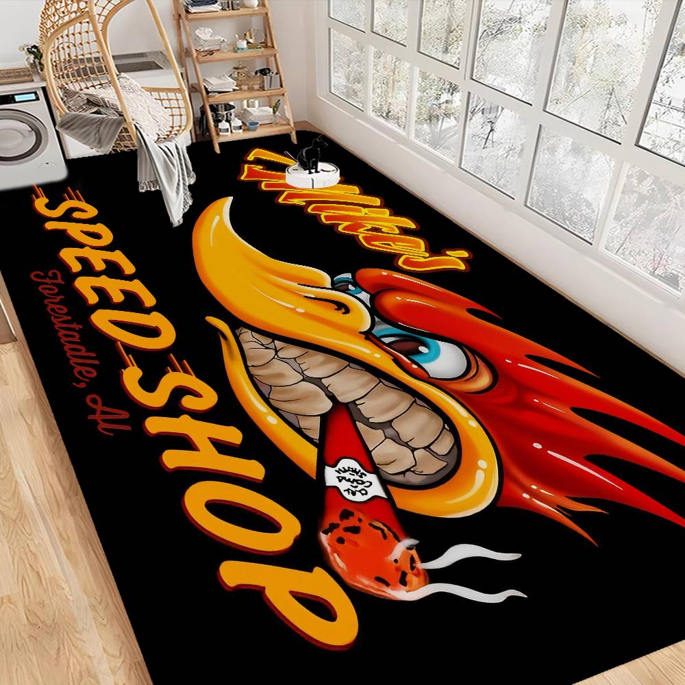 Mr H-horsepower Room Mats Retro Multiple Choice Living Room Kitchen Rug Non-Slip Welcome Rug