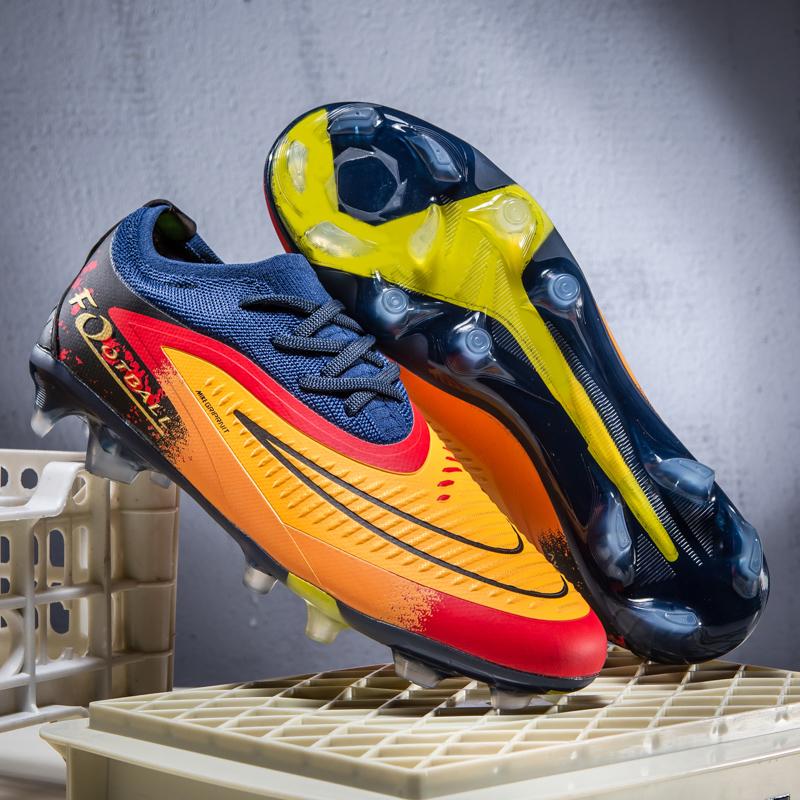 New Men Football Boots Ankle Professional Non-Slip TF/FG Soccer Shoes Boys Sneakers Match Comfortable Sports Shoes Unisex