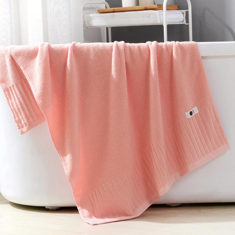 

Towel, Premium Cotton, Thick & Absorbent, Soft Bath & Face Towel for Adults, Unisex 34*74cm рожевий