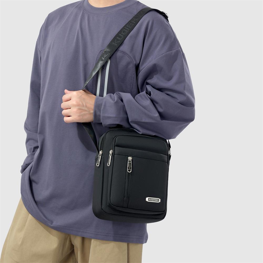 Mens Oxford Crossbody Bag Waterproof Small Shoulder Satchel Business Travel Messenger Purse