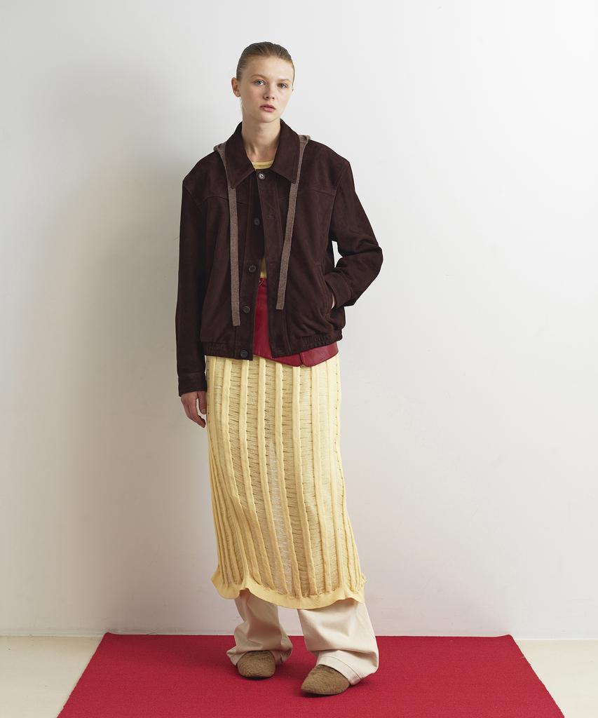 Aobteu Knit Bonnet - Melange Brown