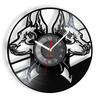 Pinscher Portrait Art Wall Clock Vintage Design Doberman Dog Vinyl Record Wall Clock Dog Pet Enthusiasts Home Decoration Watch