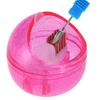 Mini Nail Art Drill Head Dual Clean Brush Dust Cleaning Case Box Polishing Manicure Tool