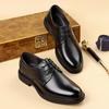 Fashion Outdoor Walk Flats Classic Men's Casual Leather Oxfords Shoes Lace Up Business Formal Dress Footwear Lace Up Male Derby Shoes