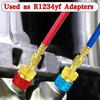 R1234yf To R134a Quick Coupler Adapter High Low Side Connector Conversion for R1234yf Refrigerant System Charging Hose Fitting