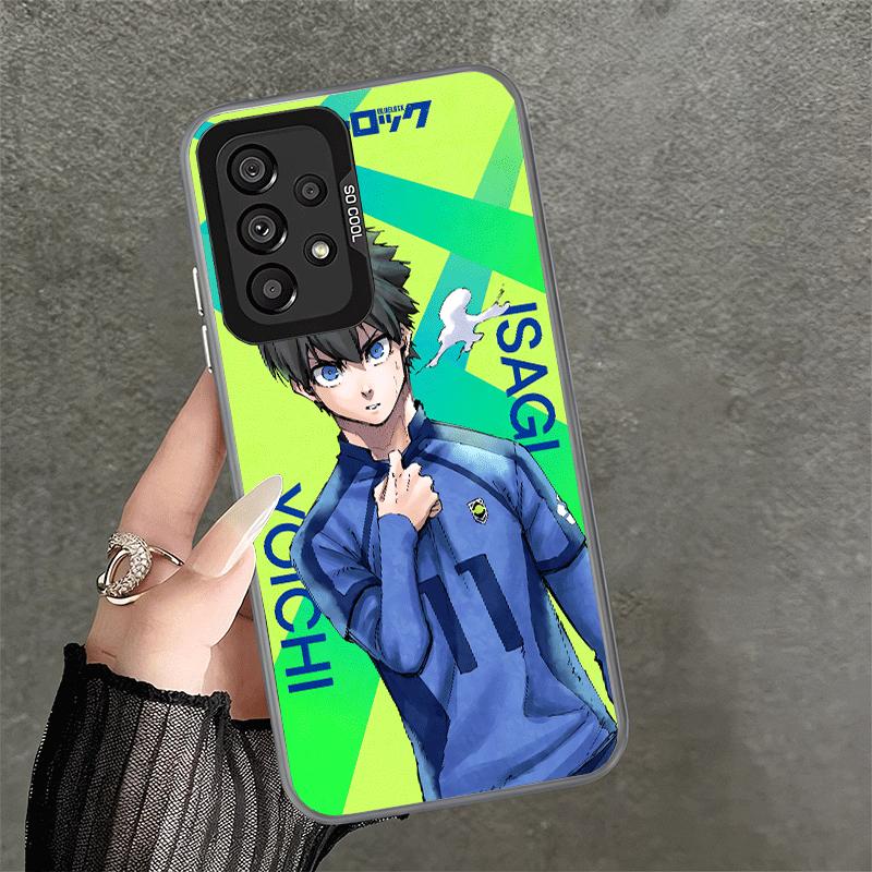 

Anime Blue L-Lock Desgin Shockproof Phone Case for Samsung A17 A16 A15 A14 A37 A57 A36 A56 A26 A35 A55 A25 A34 A54 A24 A13 A23 A Samsung A57