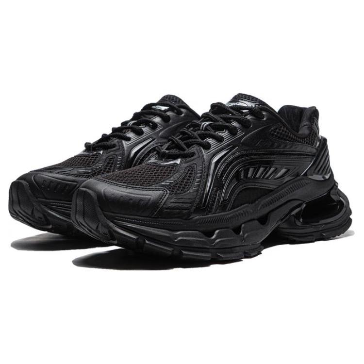 Li Ning Furious Rider BOW Slip Resistant Low top Running Shoes Men's Black AZGU007-4